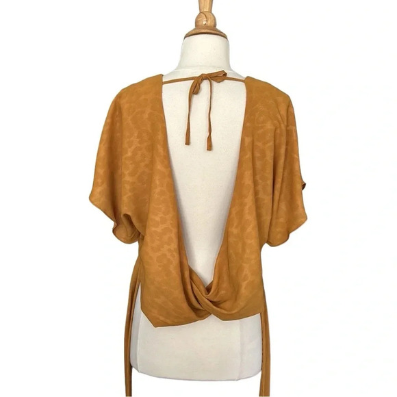 Anthropologie CURRENT AIR Mindy Dolman Kimono Sleeve Wrap Blouse Size XS NWOT - Picture 13 of 15